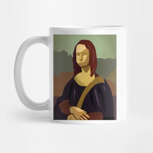 Minimalist Cutout Mona Lisa Mug